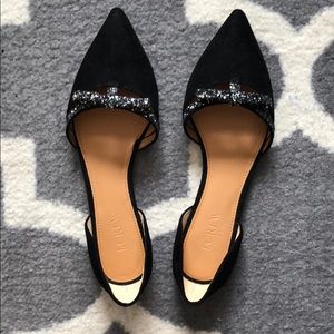 Brand New J. Crew Factory D’Orsay Flats with Bow